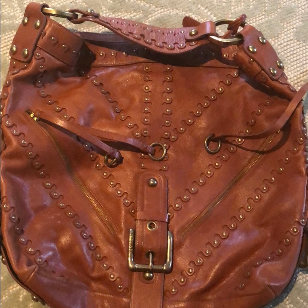 Leather tote